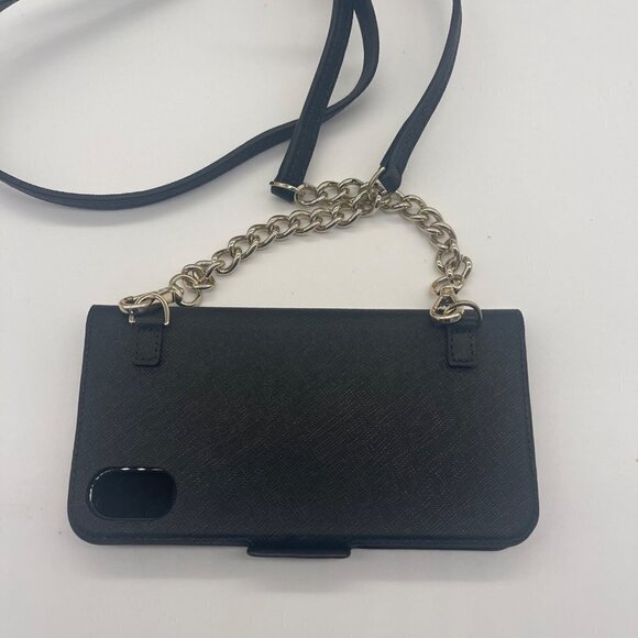 Kate Spade Saffiano Leather iPhone X Crossbody Wallet – Black - Picture 12 of 13